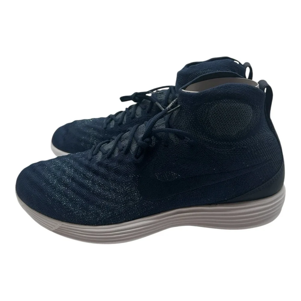 Nike Lunar Magista II Flyknit FC‎ Shoes Mens 10 College Navy Sneakers 876385-400
